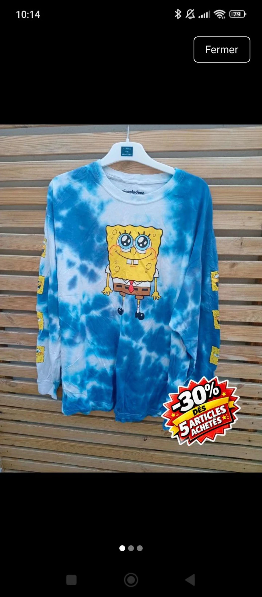T-shirt bob l'éponge 